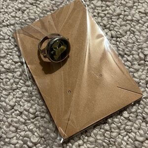 Vintage Jeane Dixon zodiac ring featuring the Capricorn goat design